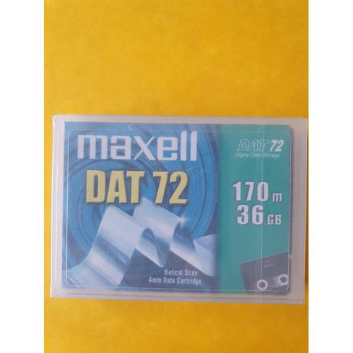 Maxell DAT 72 4mm 36Go cassette stockage