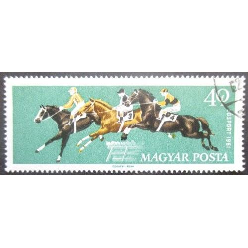 Hongrie N°1460 Sport Hippique Oblitéré