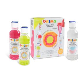 Slime 2 Couleurs Fluo En Flacon Avec 1 Activateur