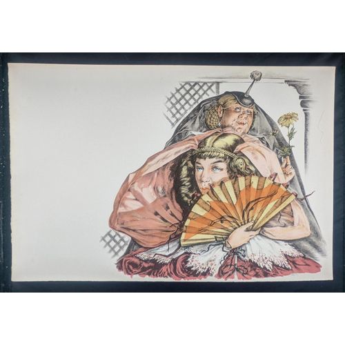 Lithographie Cyrano De Bergerac Planche Carrance Vélin D’Arches 1971