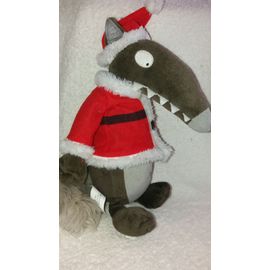 Doudou Grand Loup Père Noël