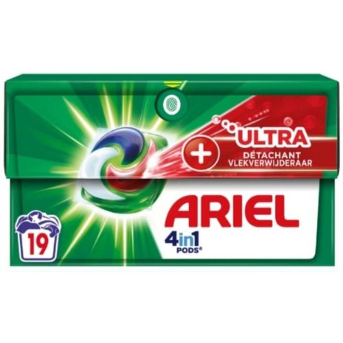 Lessive Ariel +Ultra Détachant All In 1 Pods X19