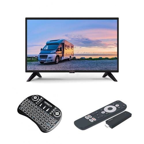 PACK STRONG TV LED 24" 60cm + Clé TV HDMI + ANTARION SMART PAD