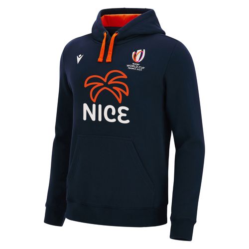 Sweat A Capuche Macron Adulte Nice Rugby World Cup 2023 Officiel