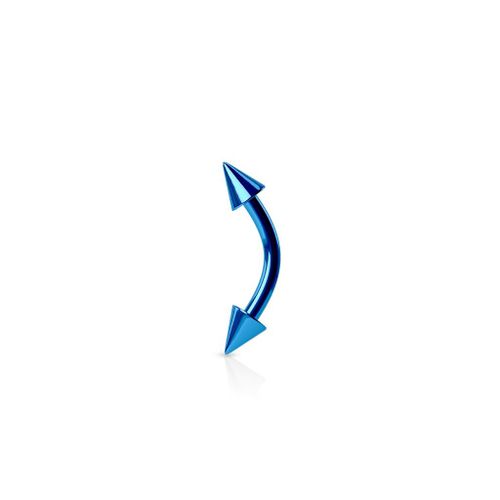 Piercing Arcade Barre Et Cônes Titane Inoxydable Anti Allergique Sourcil Oreille Cartilage Tragus Helix Barbell Tennessee Bleu Foncé Lovepiercing