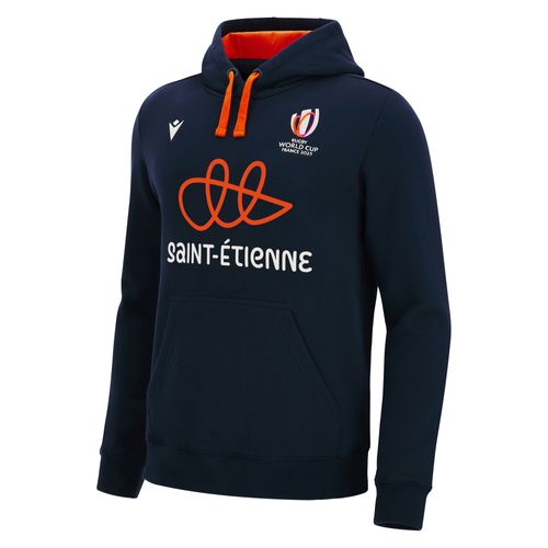 Sweat A Capuche Macron Adulte Saint-Etienne Rugby World Cup 2023 Officiel