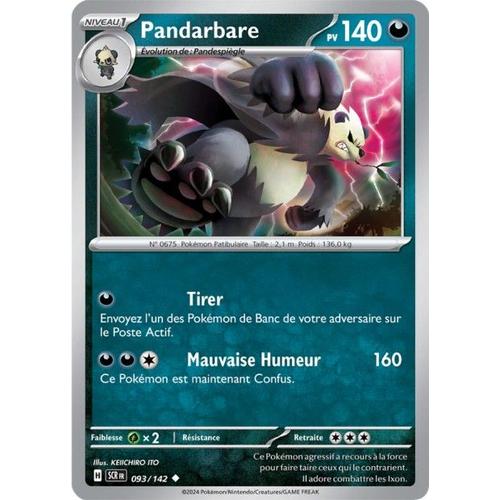 Carte Pokémon - Pandarbare - 093/142 - Ev7 Couronne Stellaire