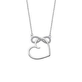 Collier Double Lotus Silver Collection Moments Coeur Infini