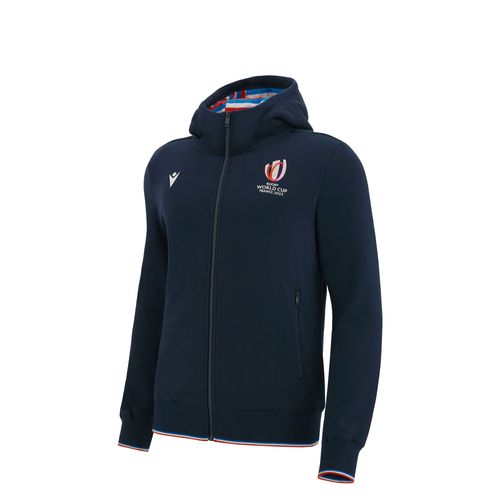 Sweat A Capuche Zip Macron Enfant Rugby World Cup 2023 Officiel
