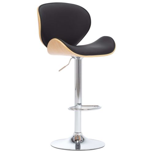 Vidaxl Chaise De Bar Noir Similicuir