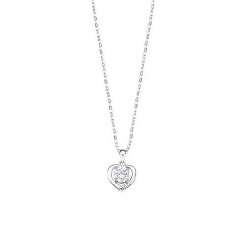 Collier Lotus Silver Coeur