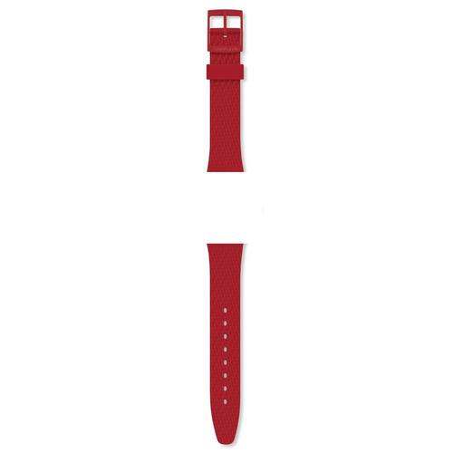 Bracelet De Montre Swatch Silicone Rouge Lazered