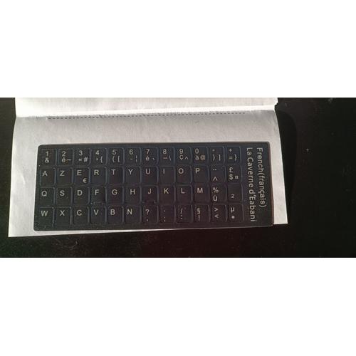 Autocollant clavier AZERTY à prix mini : 0,90 € livré