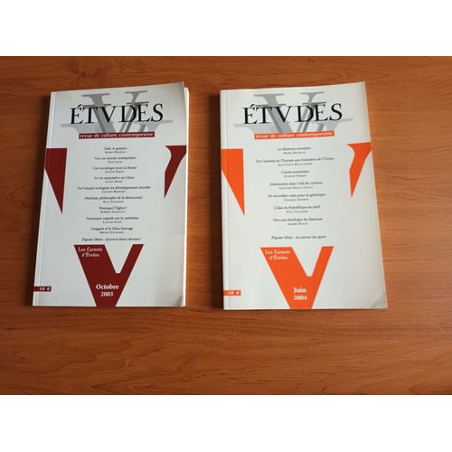 Revues Etudes Octobre 2003 Et Juin 2004