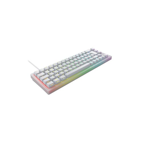 CHERRY XTRFY K5V2 - Clavier - 65% - compact - rétroéclairage - USB - QWERTZ - Allemand - commutateur : CHERRY MX2A Red - blanc