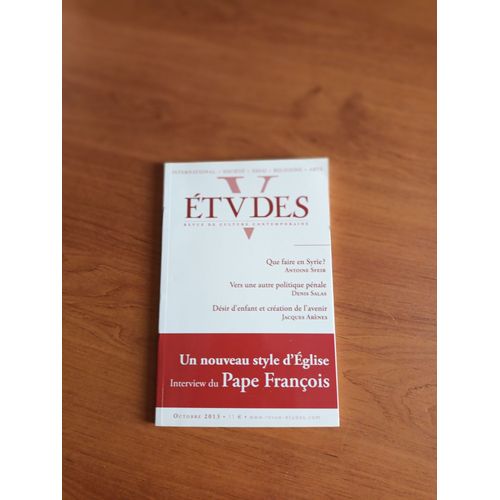 Revue Etudes Octobre 2013
