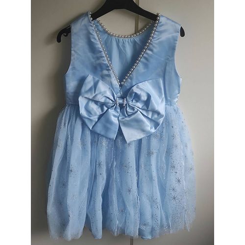 Robe De Cérémonie Fillette Imprimée Flocons De Neige