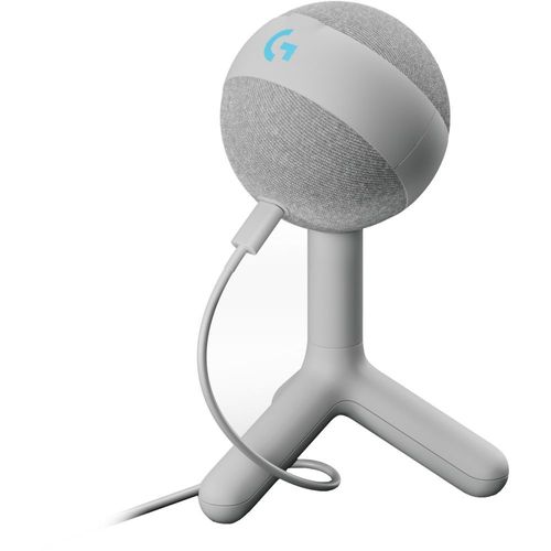 MICROPHONE LOGITECH G YETI ORB GAMING RVB À CONDENSATEUR AVEC LIGHTSYNC POUR PC MAC BLANC