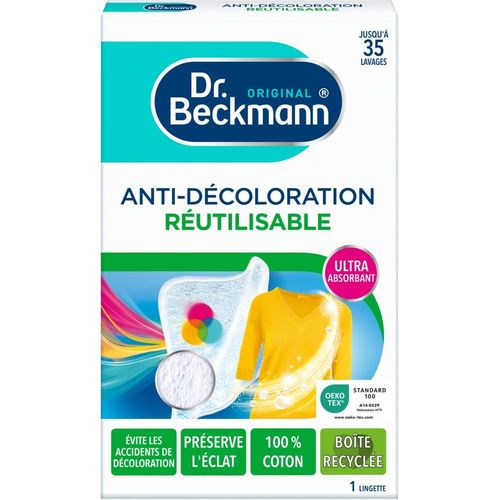 Lingette anti-decoloration reutilisable