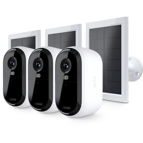 Caméra de surveillance Pack 3 caméras Essential 2k + 3 Panneaux solaires