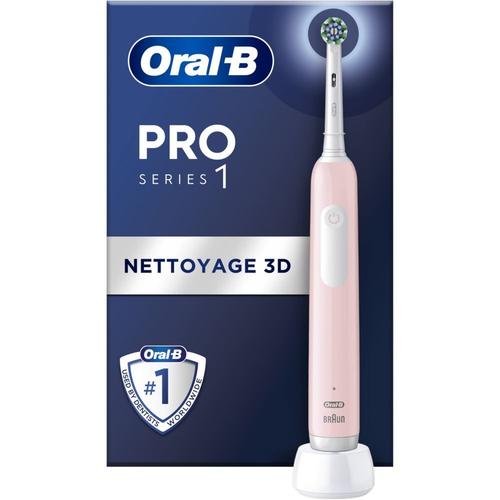 Brosse À Dents Électrique Nettoyage 3d Oral-B Pro Series 1 Vivid Pink Avec Chargeur - Nettoyage Journalier - Oscillant-Rotatif