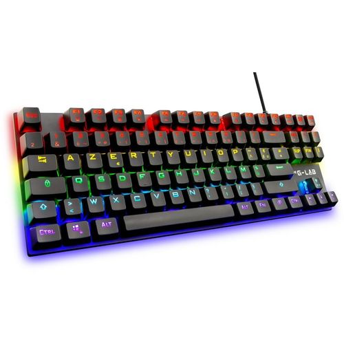 Clavier de jeu - THE G-LAB - KEYZ-MERCURY-B/FR - Mécanique - TKL - Noir