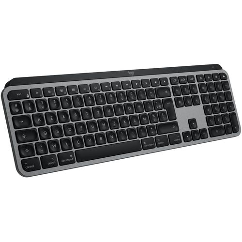 CLAVIER SANS FIL AZERTY LOGITECH MX KEYS S POUR MAC GRIS SIDÉRAL