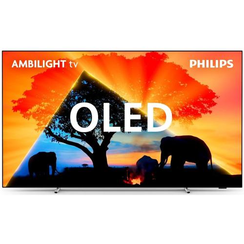 TV OLED Ambilight Philips 77OLED759 194 cm 4K UHD Smart TV 2024 Chrome