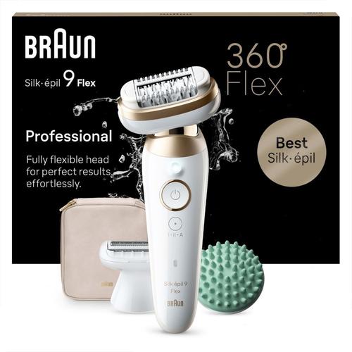 Epilateur Électrique Braun Epilateur Braun Silk Epil 9 Flex 9-071 3d Blanc-Or