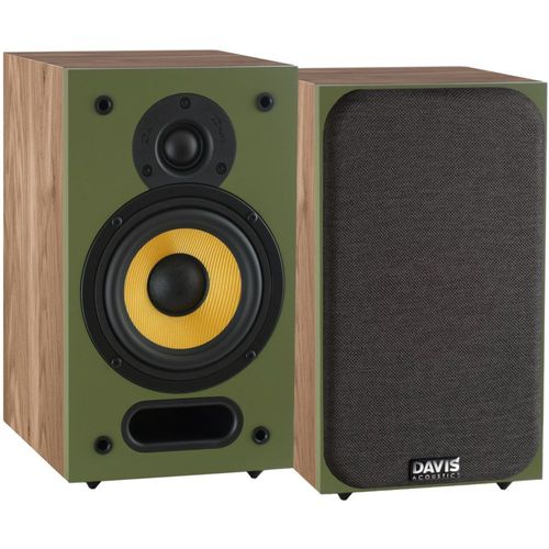 ENCEINTE BIBLIOTHÈQUE DAVIS ACOUSTICS ARIANE 1 VERT CHÊNE CLAIR VENDUES PAR PAIRE