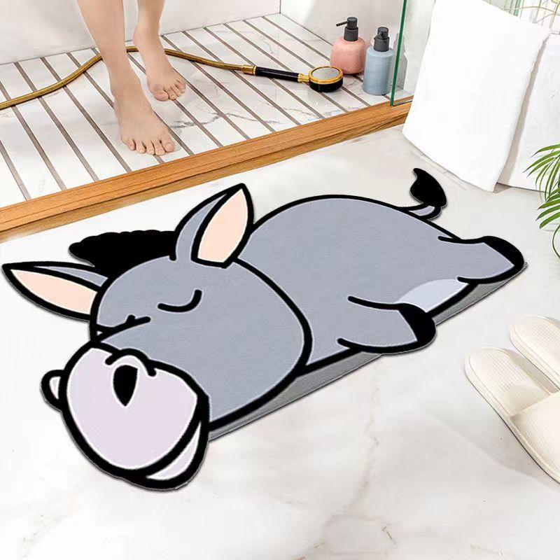 Bathroom Mat Rugs Washable Bath Mat Extra Soft And Absorbent Floor Non-slip  Bathtub Rug Carpet For Tub Shower Bath Room Bathmat