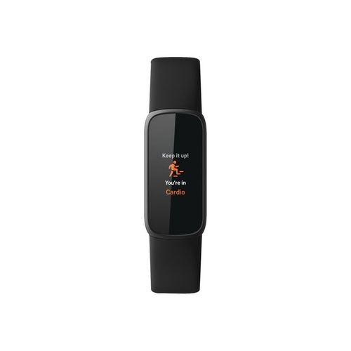 Fitbit Luxe - Acier Inoxydable Graphite - Tracker D'activités Avec Bracelet - Silicone - Noir - Taille Du Bracelet : S/L - Bluetooth