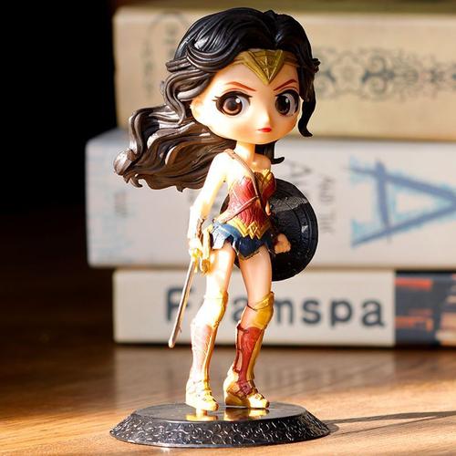 16cm Q Posket Dc Wonder Woman Marionnette À Main Modèle Poupée Anime Cadeau