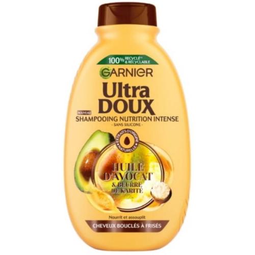 Shampooing Nutrition Intense Cheveux Bouclés Avocat Karité Ultra Doux 300ml 