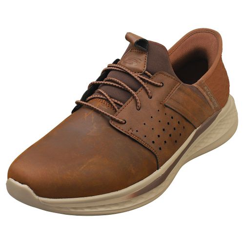 Skechers Slip Ins Slade Zachary Homme Baskets Marron Foncé