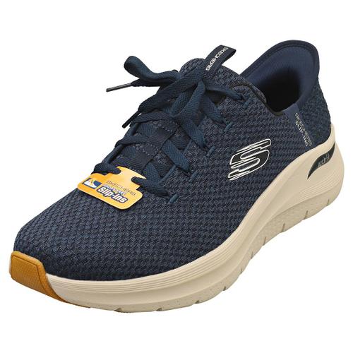 Skechers Slip-Ins Arch Fit 2.0 Vegan Homme Baskets Bleu Naval - 47 1/2