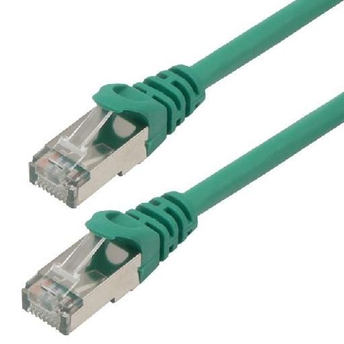 MCL Samar - Cordon de raccordement - RJ-45 (M) pour RJ-45 (M) - 1.5 m - paire torsadée écrantée (F/UTP) - CAT 6 - vert