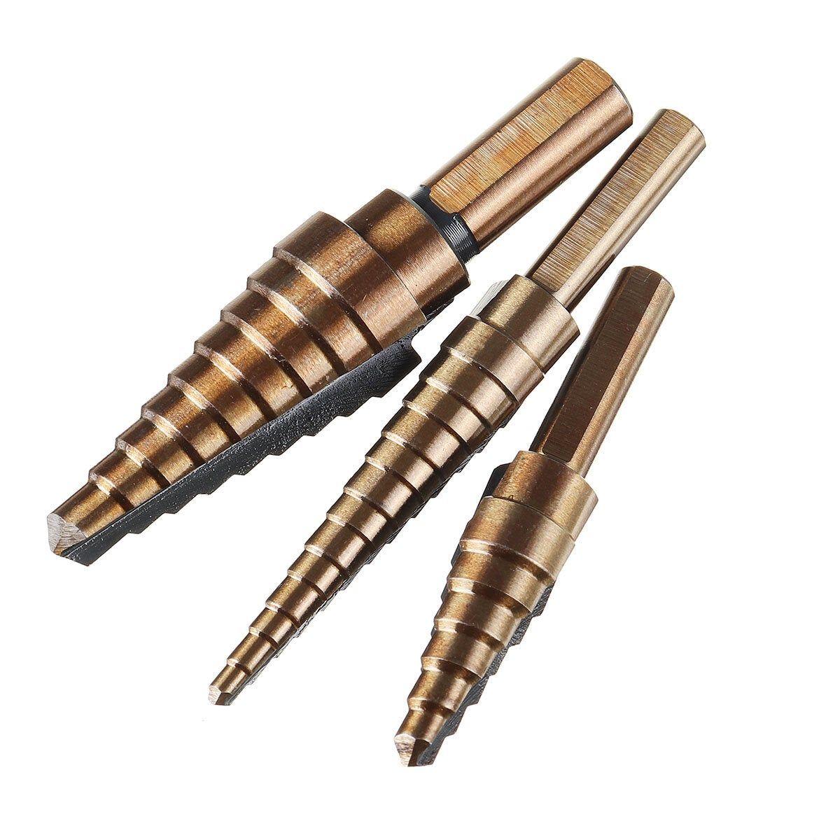 3/5/6pcs Hss Step Drill Bit Set Cone Hole Cutter, 6pcs - 8