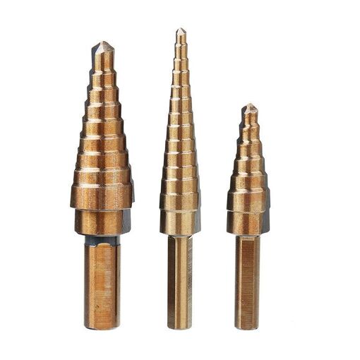 3/5/6pcs Hss Step Drill Bit Set Cone Hole Cutter, 5pcs - 10
