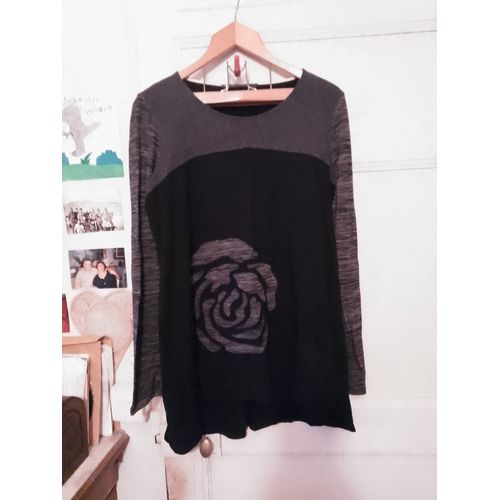 Top Noir/ Gris 44 Xxl Mado Et Les Autres.