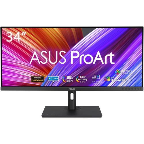 Asus ProArt PA348CGV - Écran LED - 34' - 3440 x 1440 UWQHD @ 120 Hz - IPS - 400 cd/m² - 1000:1 - HDR10 - 2 ms - 2xHDMI, DisplayPort, USB-C - haut-parleurs - noir