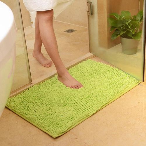 Couleur Fruitgreen Taille Environ 40x60cm Soft Carpet Non-Slip Bathroom Carpet Floor Door Mat Dirt Barrier Rectangular Floor Door Mat Carpet
