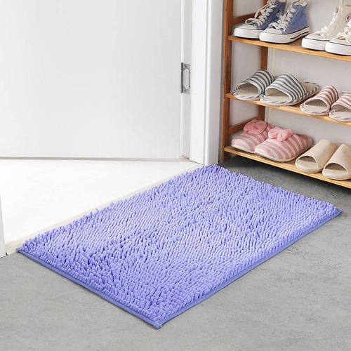 Couleur Snowyblue Taille Environ 40x60cm Soft Carpet Non-Slip Bathroom Carpet Floor Door Mat Dirt Barrier Rectangular Floor Door Mat Carpet