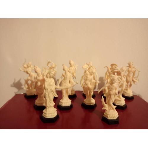 Lot 12 Statuettes Chinoises figurines Café Maurice 