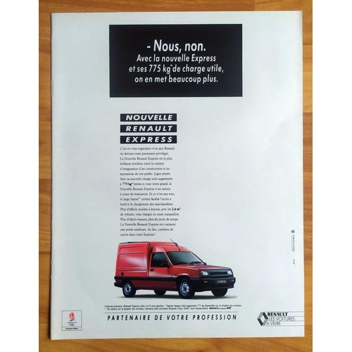 Publicité Papier - Voitures Renault Express De 1991