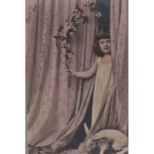Cpa Fantaisie Annee 1905- Theme Enfants - Ecrite Et Timbree