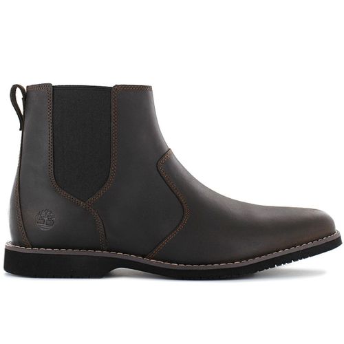 Timberland Woodhull Leather Boot Chelsea Bottes Cuir Brown Tb0a414c242