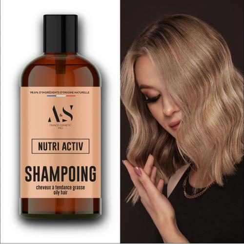 Nutri Activ Shampoing Professionnel 200ml Formule Unique Pour Cheveux À Tendance Grasse, Pellicules Et/Ou Sans Volume. Formule Dédiées Aux Cheveux Et Cuirs Chevelus Sensibles Et À Tendance Grasse. 