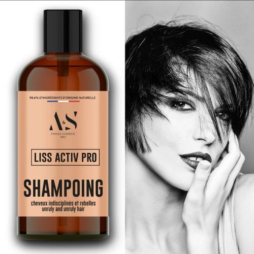 Liss Activ Pro Shampoing Professionnel 200ml Formule Unique Pour Cheveux Indisciplinés, Épais, Difficiles Avec Et Sans Frisottis. Formule Ultra Nourrissante Alliant Contrôle Et Réduction Du Volume. 