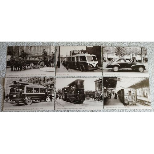 Lot 6 Cartes Postale Reproduction Éditions Atlas